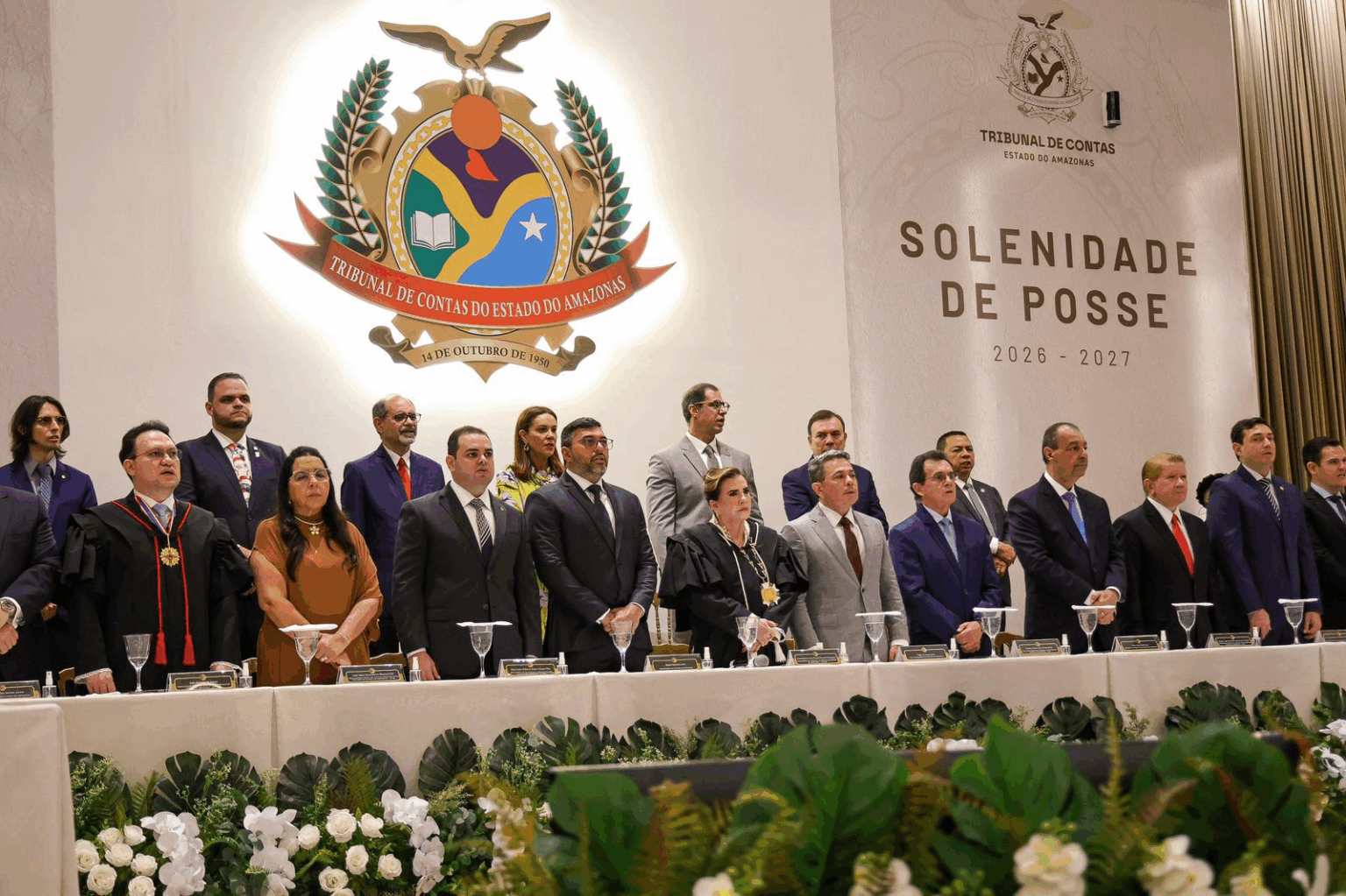 Presidente Roberto Cidade prestigia cerimônia de posse no TCE e exalta contribuição da Corte de Contas ao Amazonas