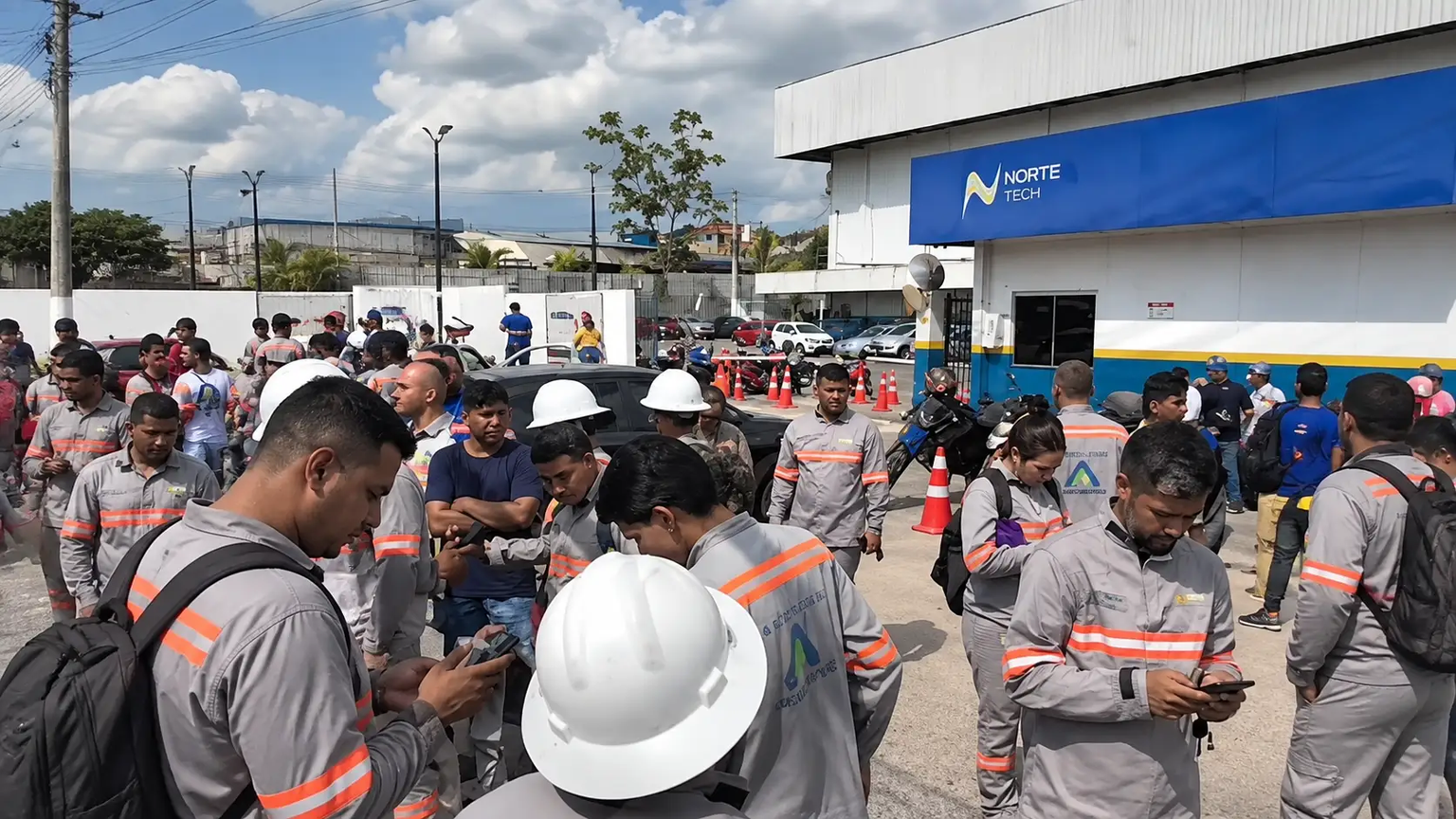 Eletricistas da Norte Tech/Âmbar Energia anunciam paralisação em Manaus nesta segunda-feira