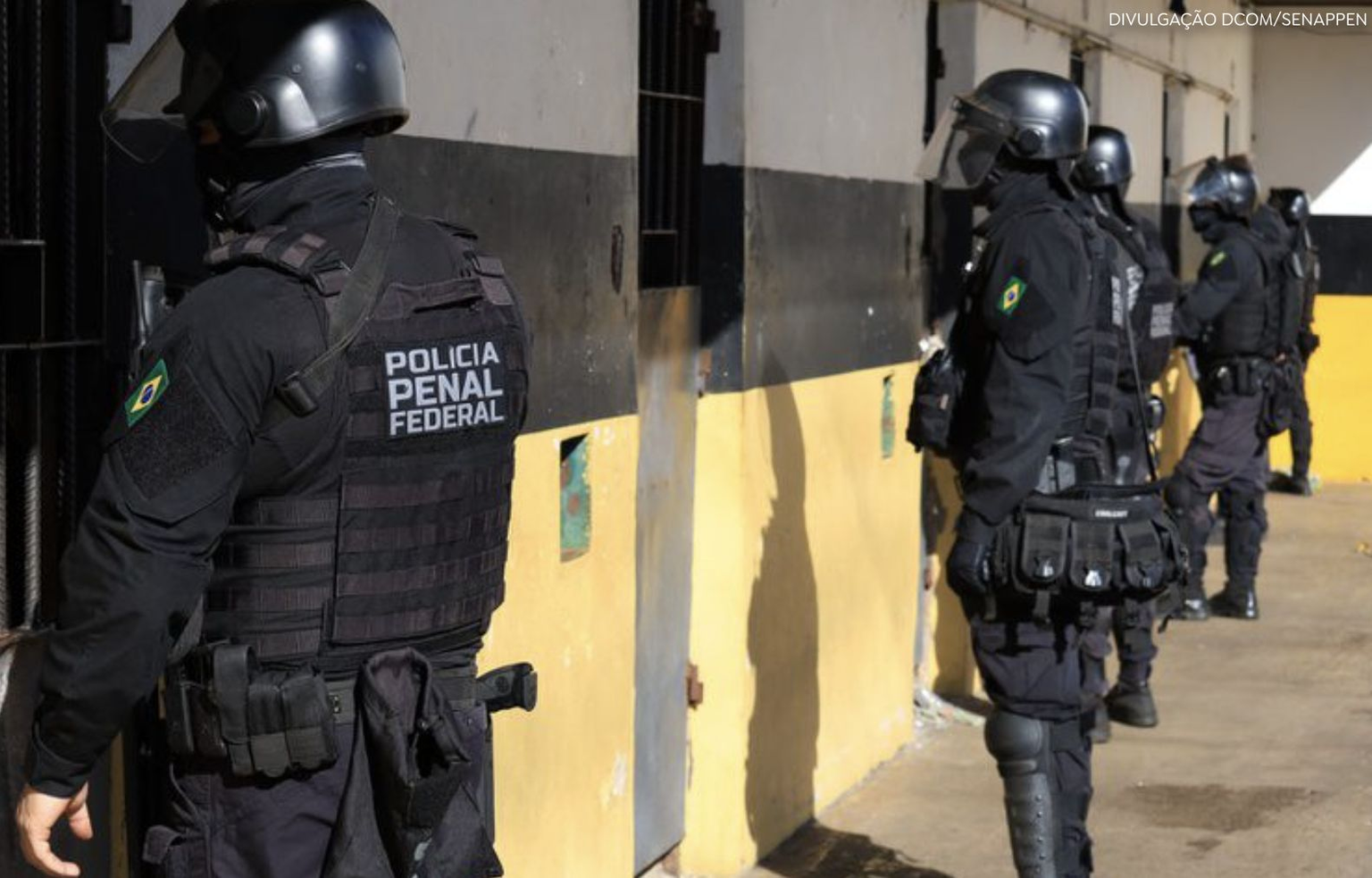 Forças policiais fazem operação nacional contra o crime organizado em 138 presídios